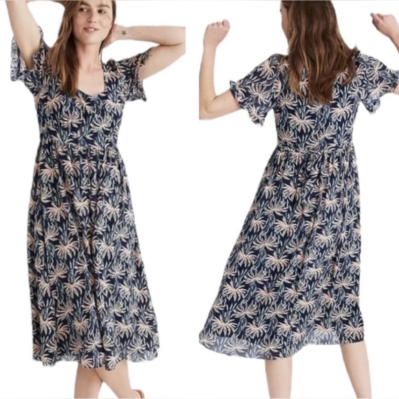 Madewell Dresses & Skirts - Madewell - Midi Dress in Oasis Palm